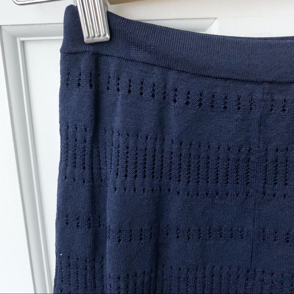 Sandro Perforated Knit Skirt - Picture 2 of 7